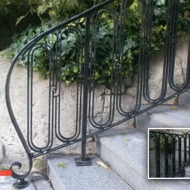 Modern Wrought Iron Stair Railing
