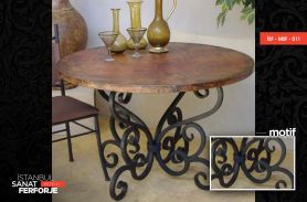 Tumbled Pattern, Stylish, 2020 Wrought Iron Table