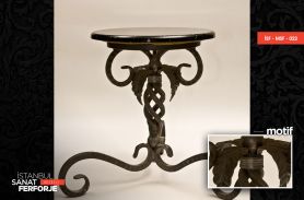 Leaf Pattern Wrought Iron Table