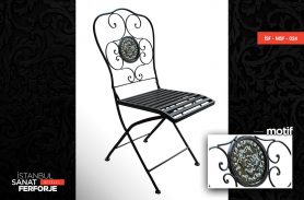 Marble Inlaid, Modern, 2020 Wrought Iron Chair