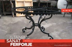 Black Wrought Iron Coffee Table