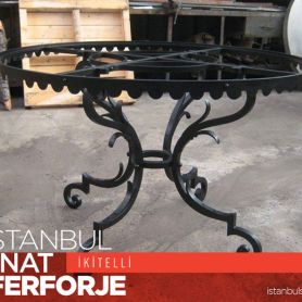 Black Wrought Iron Coffee Table