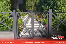 Two Door Opening, Small Size, Wrought Iron Garden Gate