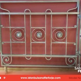 Single Door, Openable, Beige Color Wrought Iron Garden Gate