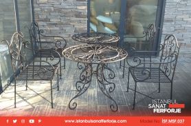 Exquisite Workmanship, Wrought Iron Table Chair Set