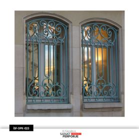 For Single Glass, Colored, Wrought Iron Window Railing