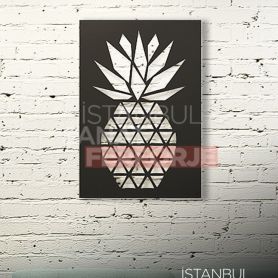 Pineapple Pattern, Laser Cut, Decorative Wrought Iron Table