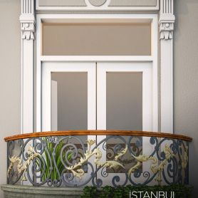 Gold Processing, French Wrought Iron Balcony Railing