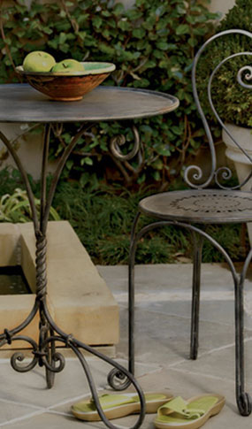 Wrought Iron Table Chair