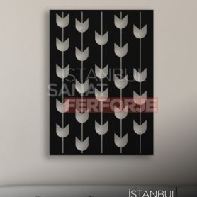 Tulip Pattern, Laser Cut, Decorative Wrought Iron Table