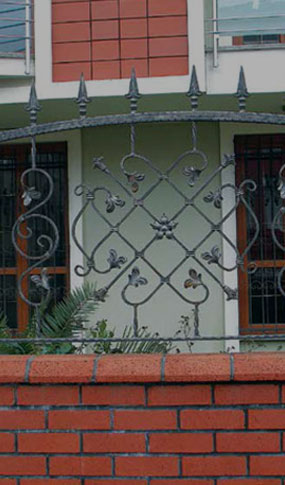 Wrought Iron Wall Railing