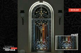 Architecture, Special Design Wrought Iron Door