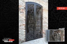 Site Wrought Iron Entrance Door