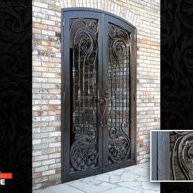 Site Wrought Iron Entrance Door