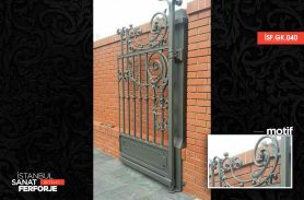 Stylish, Handcrafted, Wrought Iron Garage Door