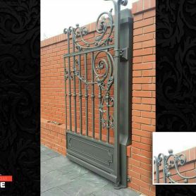 Stylish, Handcrafted, Wrought Iron Garage Door