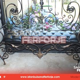 Stylishly Designed, Comfortable Wrought Iron Pouf
