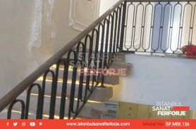 Sturdy and Stylish Designed Wrought Iron Stair Railing