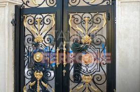 Ivy Patterned Wrought Iron Garden Gate