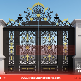 Iraq Erbil Wrought Iron Garden Entrance Gate Project