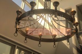 Stylish Wrought Iron Pendant Lamp Chandelier For Office