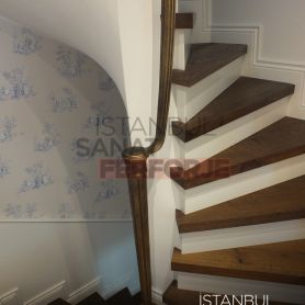 Sağlam ve Şık Tasarımlı Ferforje Merdiven korkuluğu