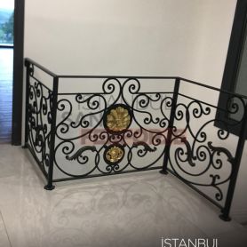 Güvenlikli Ve Sağlam Ferforje Merdiven Korkuluğu
