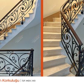 Ferforje Merdiven Korkuluğu İstanbul Sanat Ferforje