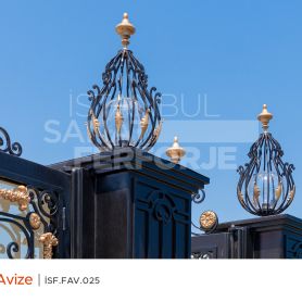 Siyah Ferforje Avize