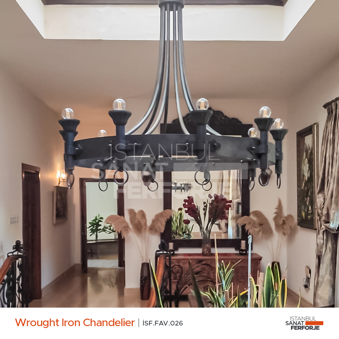 Modern sales iron chandelier