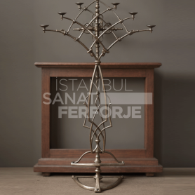 Özel Tasarım Ferforje Şamdan / Mumluk| Model No: İSF.SM.331