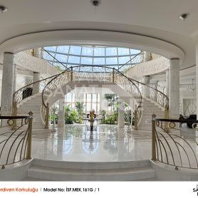 Özel Gold Tasarım Ferforje Merdiven Korkuluğu, Gürcistan