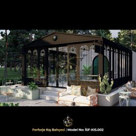 Wrought iron winter garden outdoor design