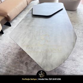 Modern tasarımlı ferforje orta sehpa